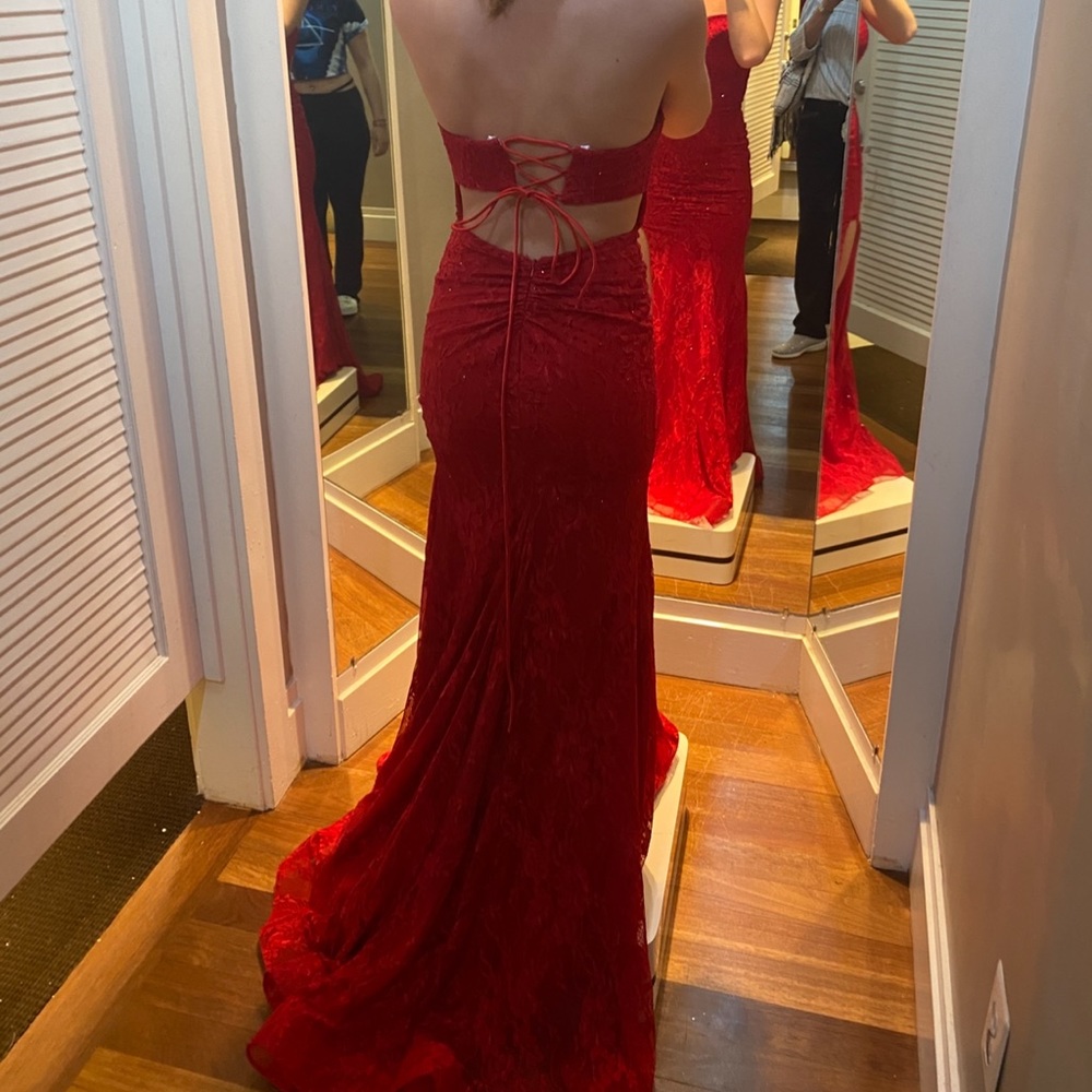 Sherri Hill Red Prom Dress